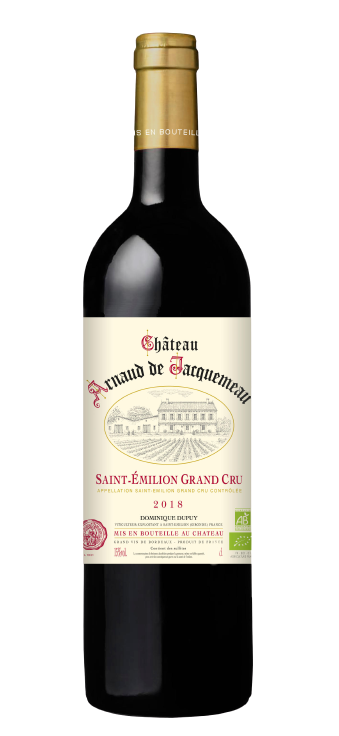 37,5cl-Flasche Jahrgang 2018 Saint-Emilion Grand Cru in biologischer Landwirtschaft, Château Arnaud de Jacquemeau